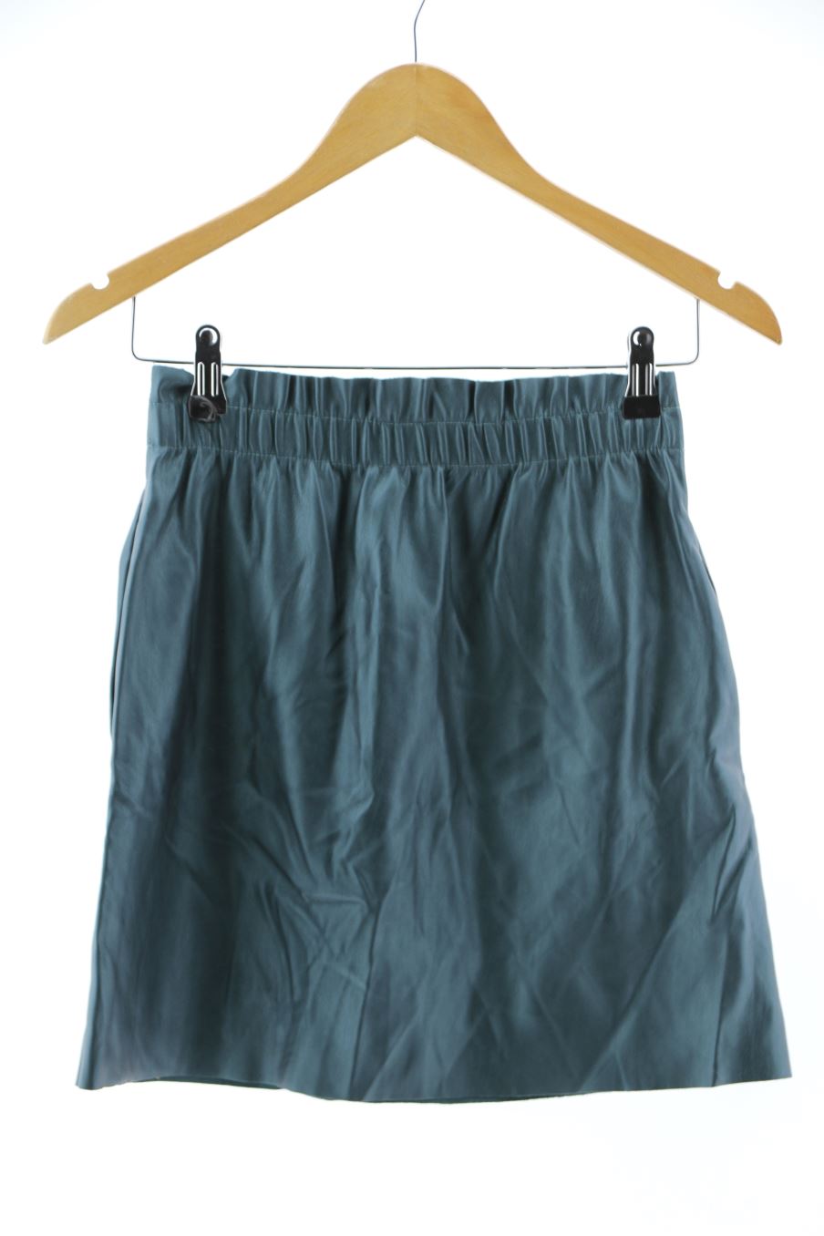 Falda de Zara de la talla S, de color verde de sintético