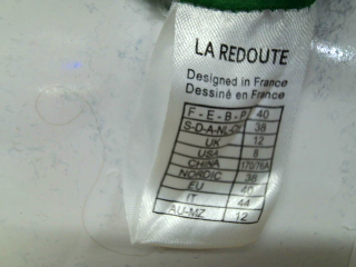 Jupe La redoute de la taille 40, de couleur vert