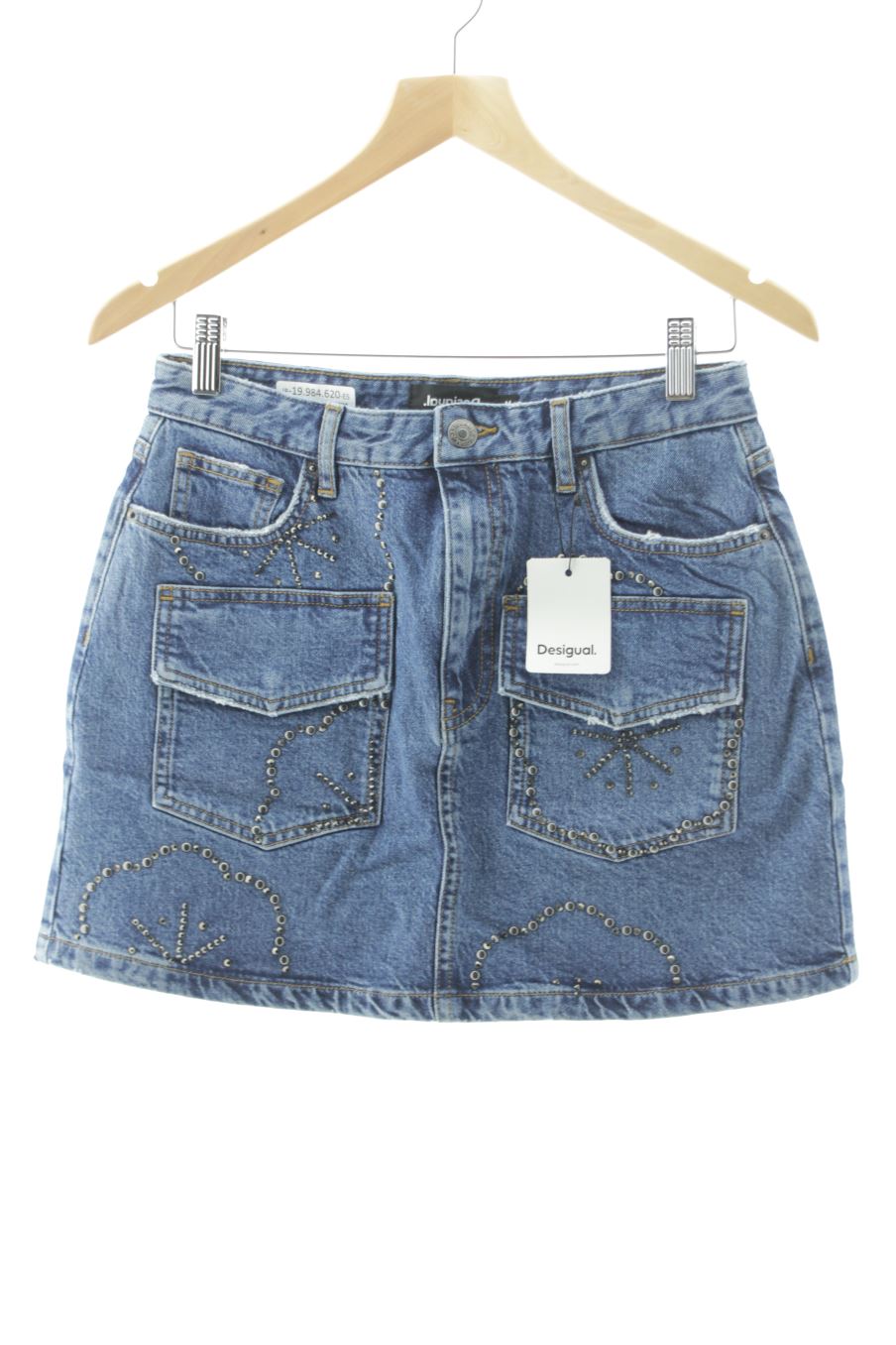 Jupe Desigual de la taille M, de couleur bleu de denim