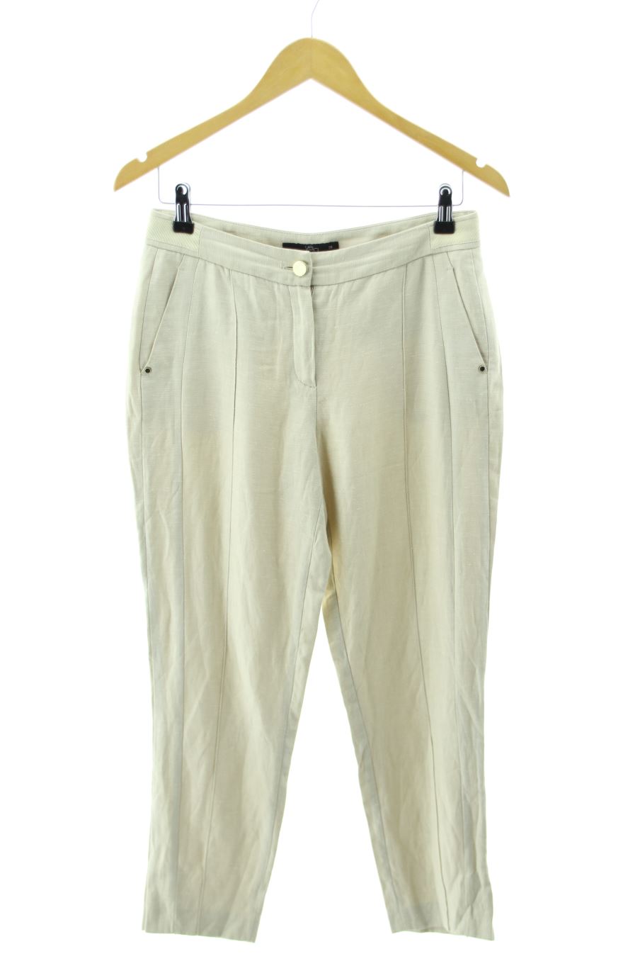 Pantalon Yera de la taille 38, de couleur beige