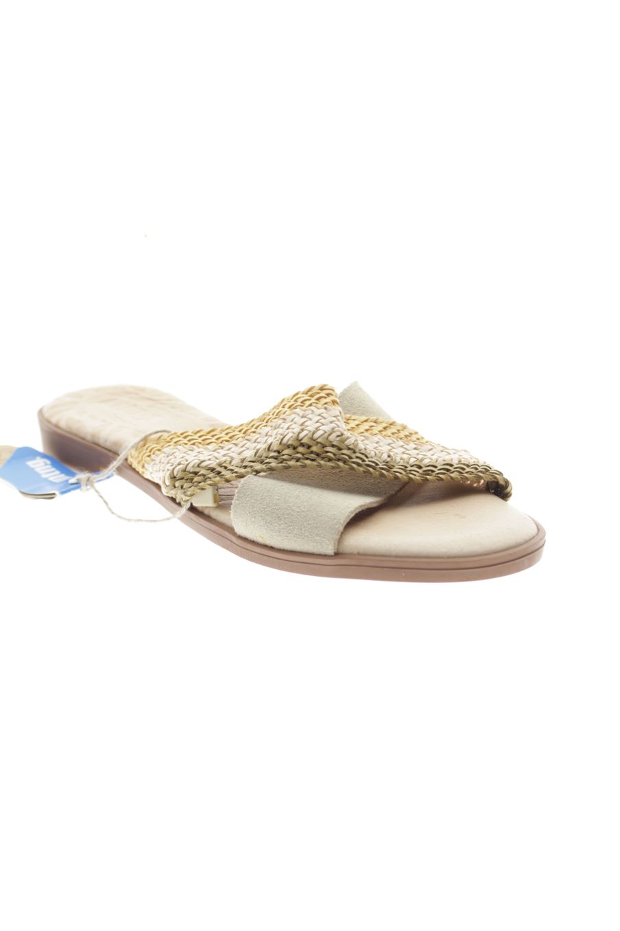 Sandalias planas de Mustang de la talla 37, de color beige de