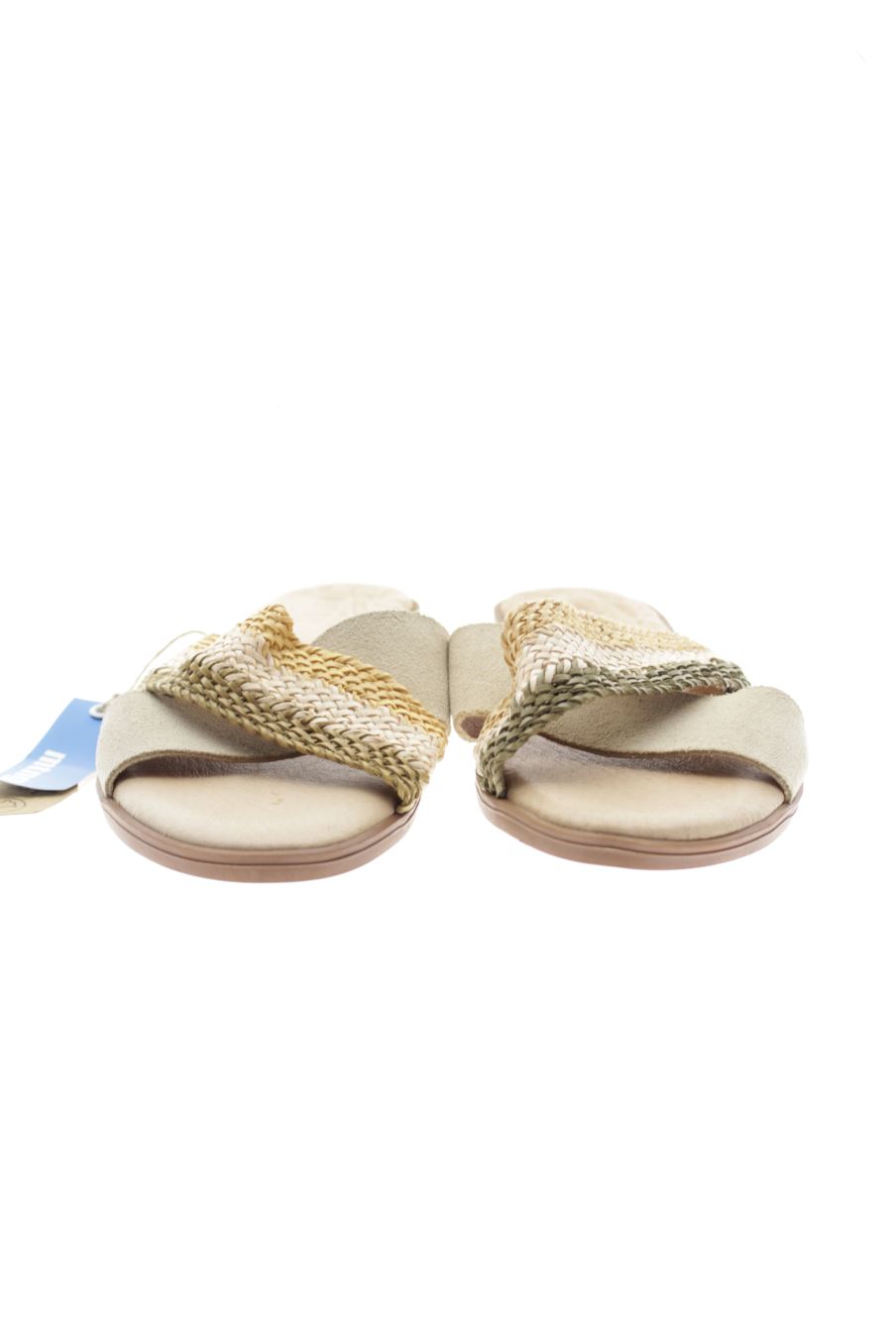 Sandalias planas de Mustang de la talla 37, de color beige de