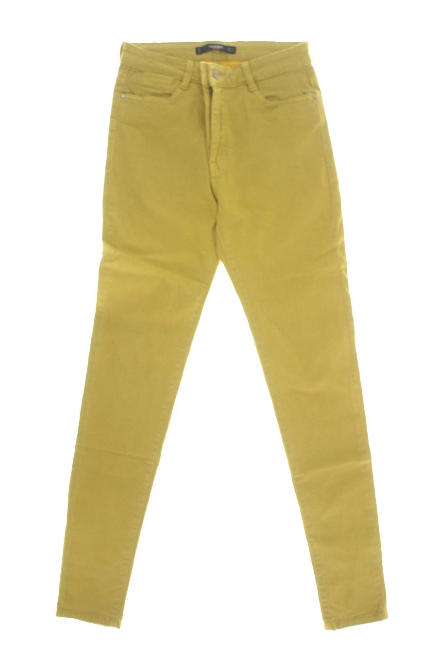 Vaqueros de Mango de la talla 38, de color amarillo de ropa vaquera