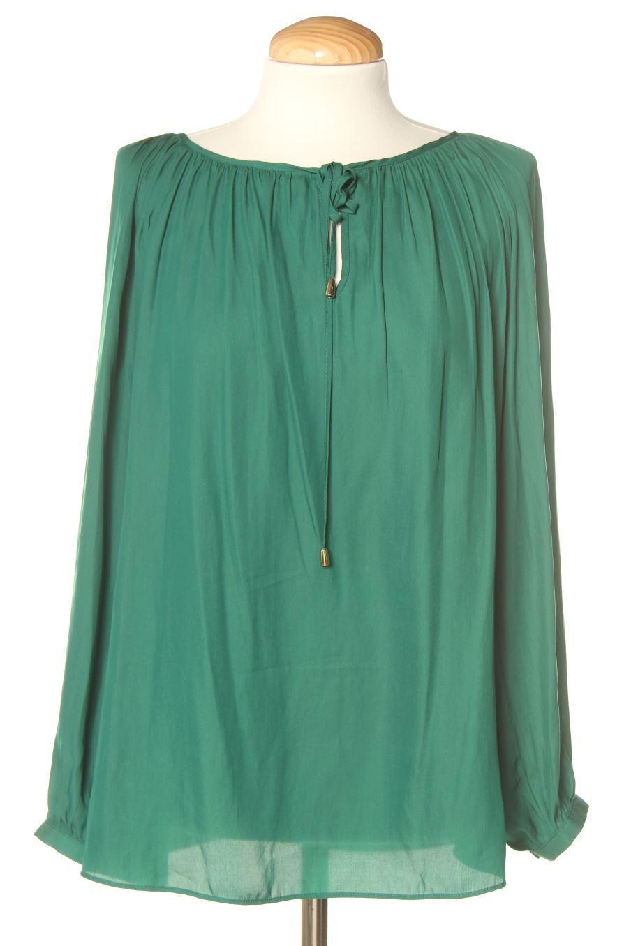 Blusa de manga larga de Zara de la talla XS de color verde