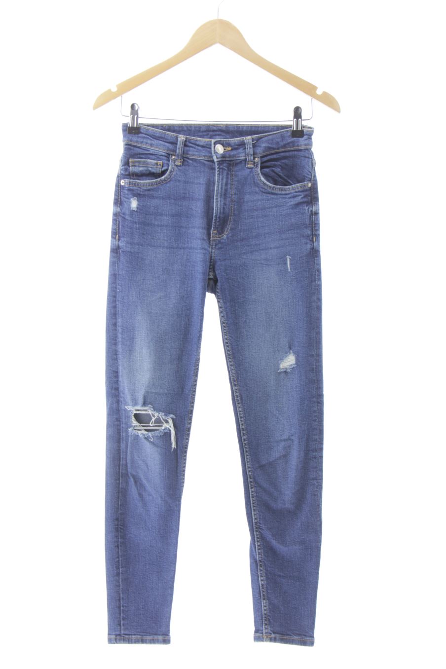 Vaquero de Bershka de la talla 36, de color azul de ropa vaquera