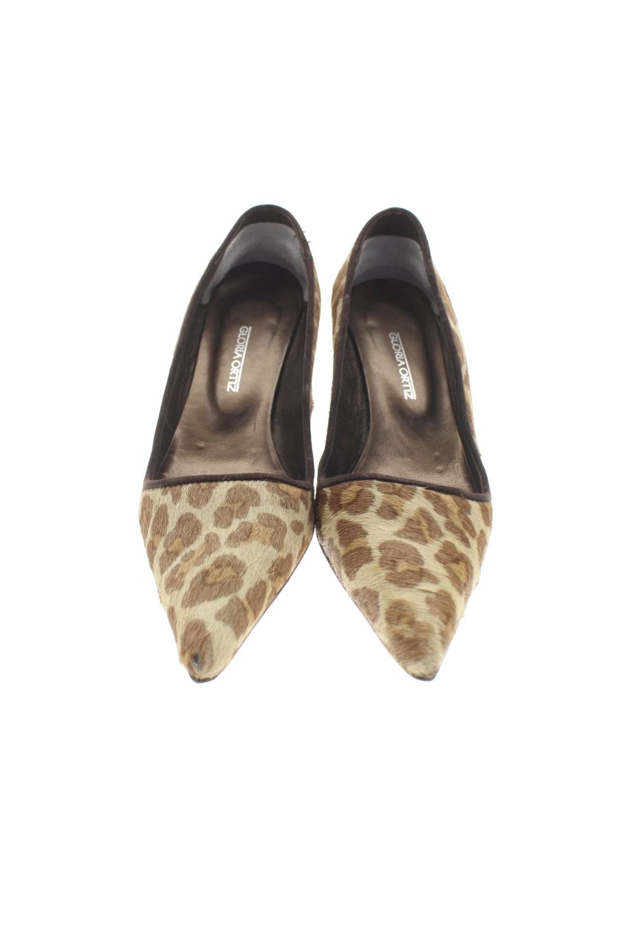 Zapatos de tacon de Gloria Ortiz de la talla 39, de color animal print de