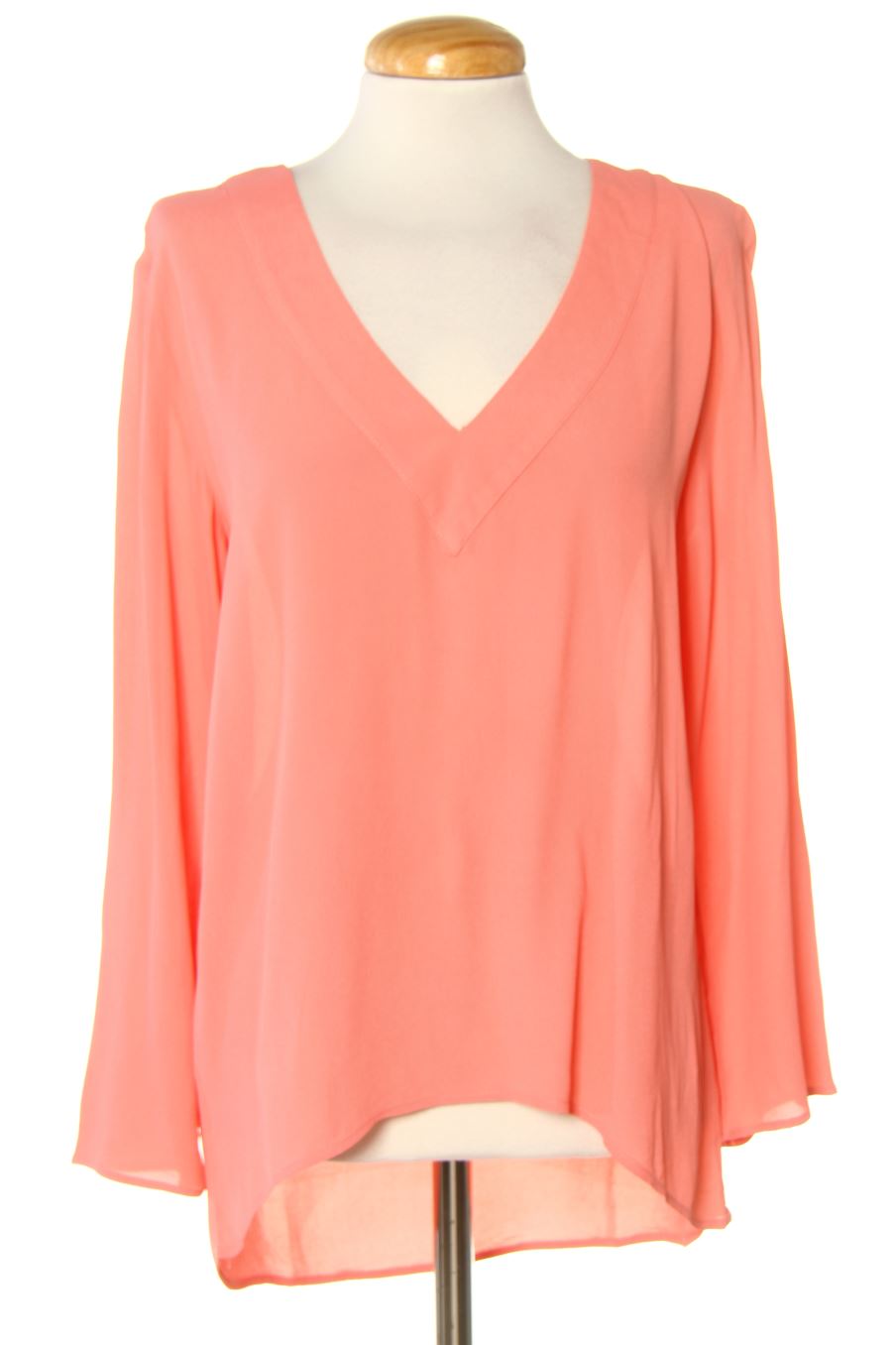Blouse à manches longues Zara de la taille M, de couleur rose