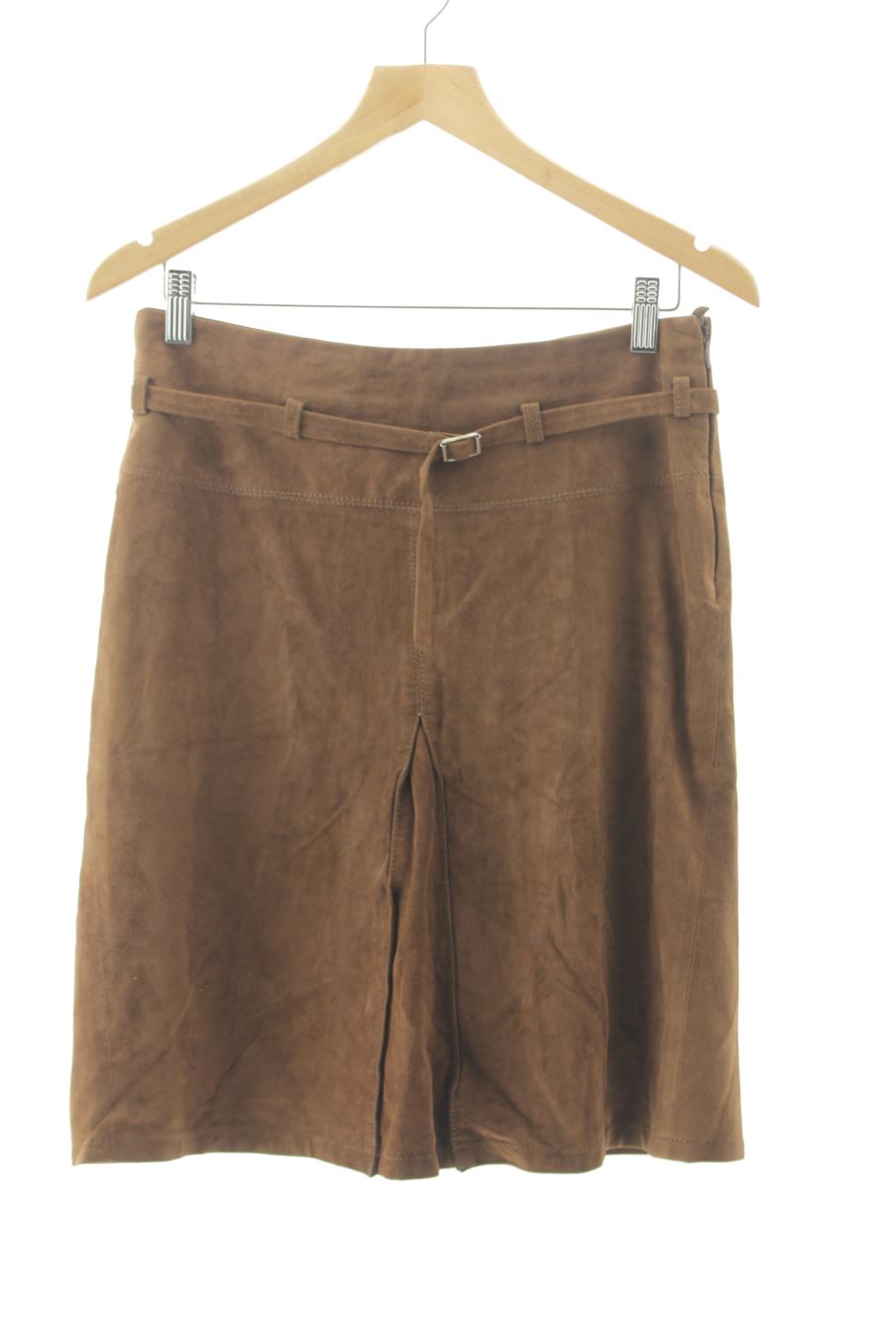 Jupe Gant de la taille 38, de couleur marron de cuir et daim