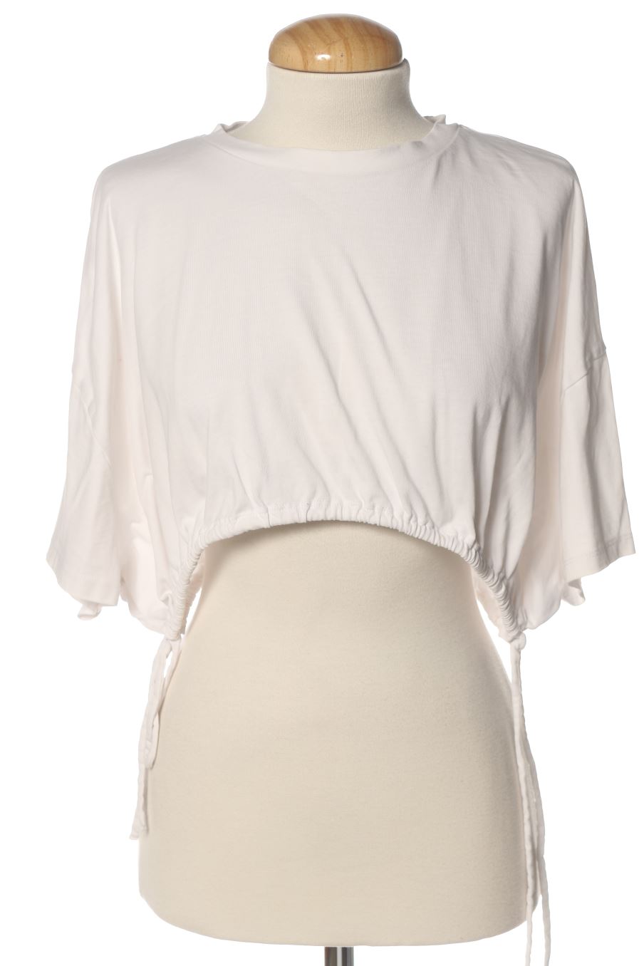 Top de Zara de la talla M, de color bianco