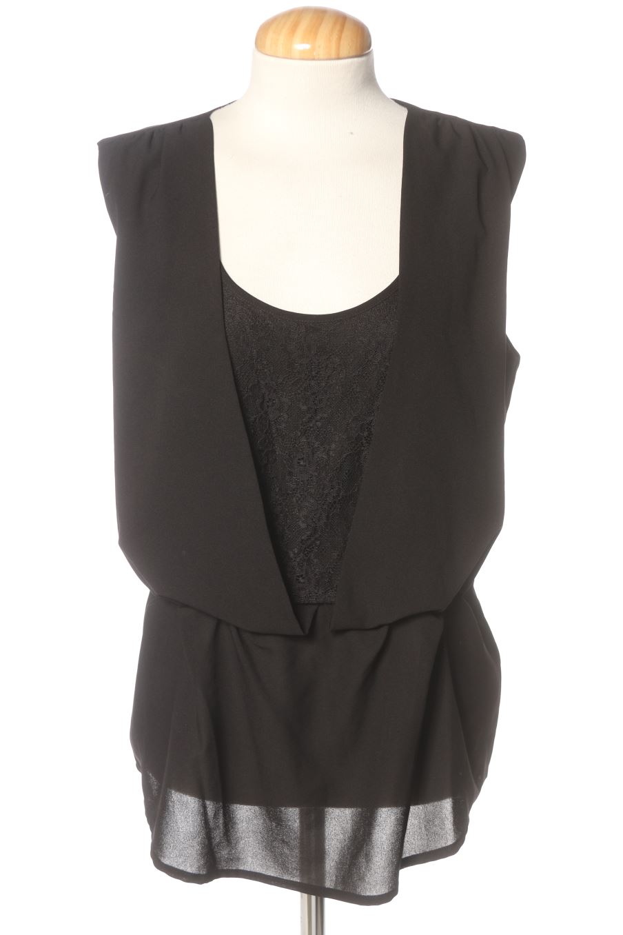 Aufwändiges Top von Cortefiel Größe L, Farbe Schwarz, für