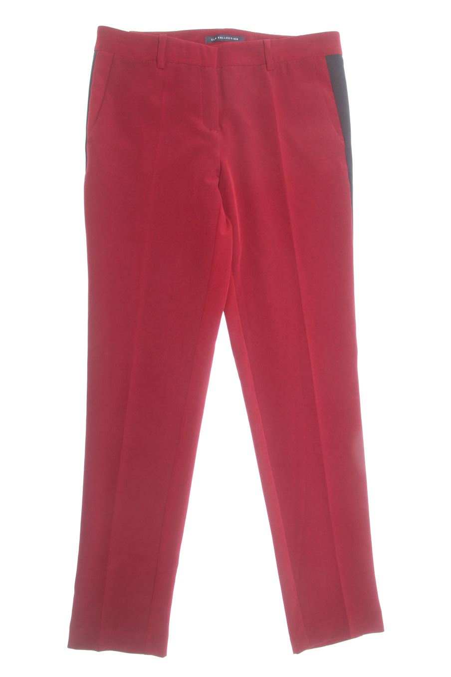 Pantalones de Zara de la talla 36, de color burdeos