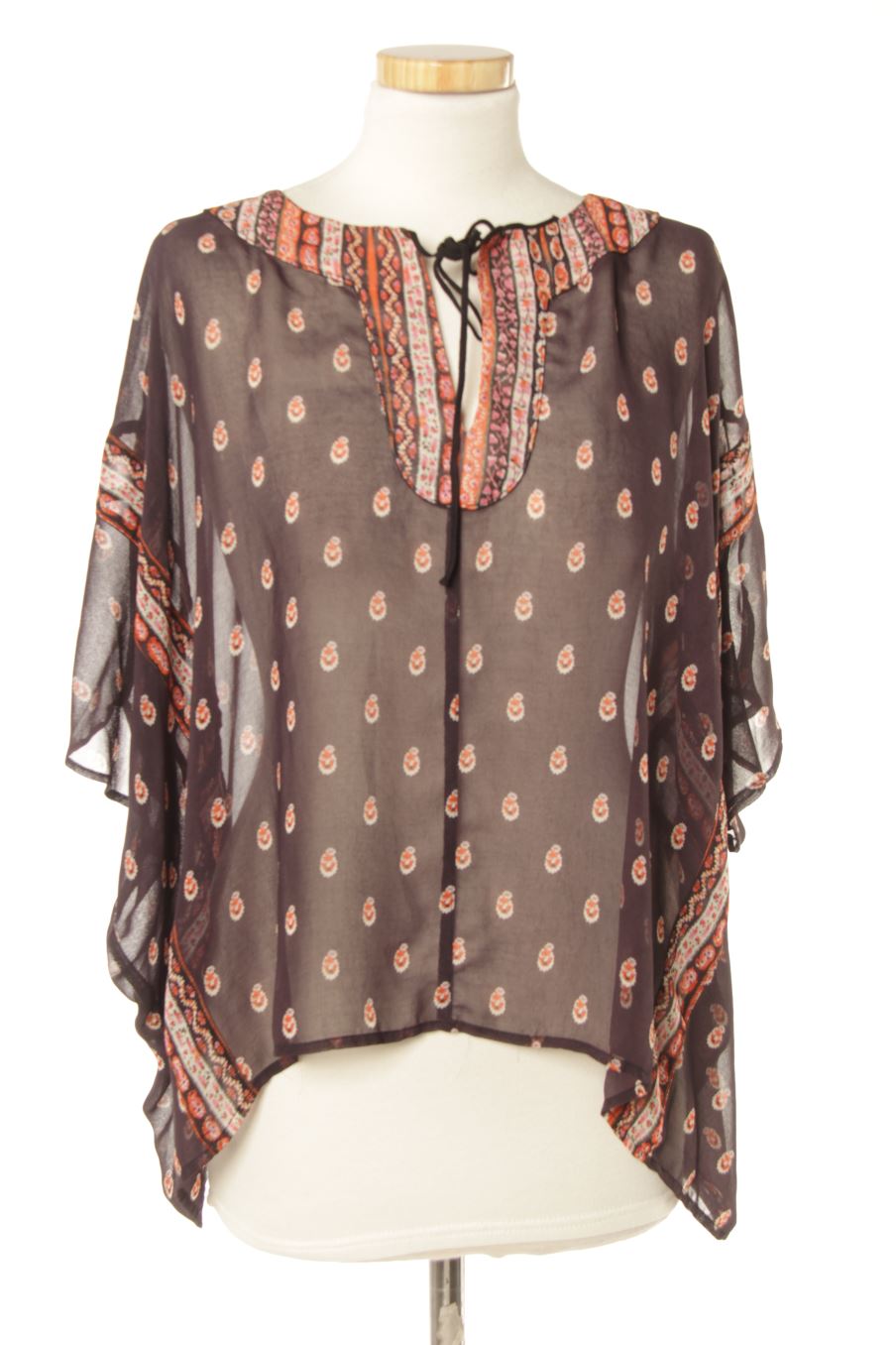 Blouse à manches courtes Mango de la taille S, de couleur imprimés