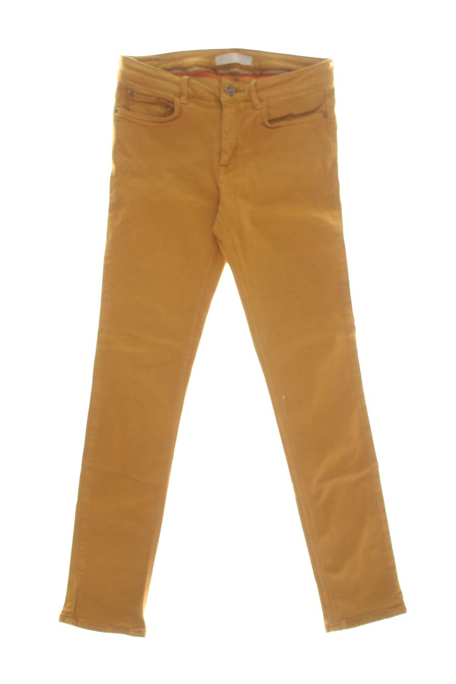 Jeans Zara de la taille 38, de couleur moutarde de denim