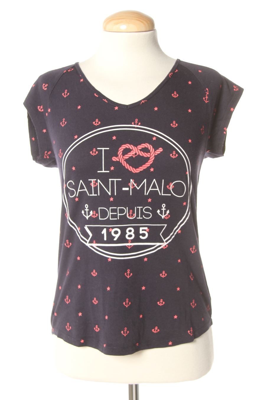 Camiseta de Cache cache de la talla S, de color azul marino