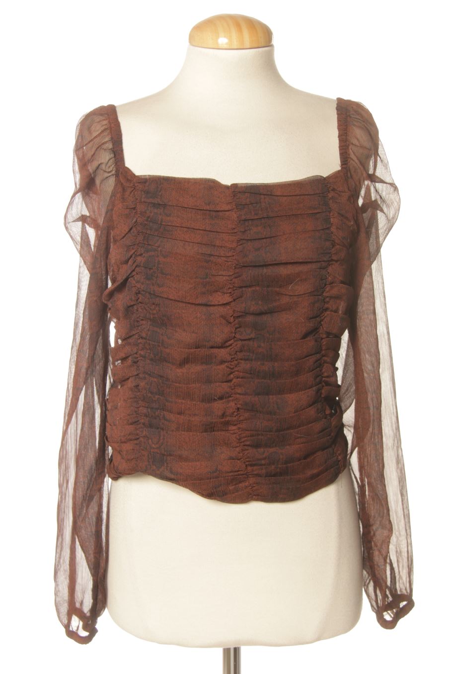 Blouse à manches longues Mango de la taille M, de couleur animal print