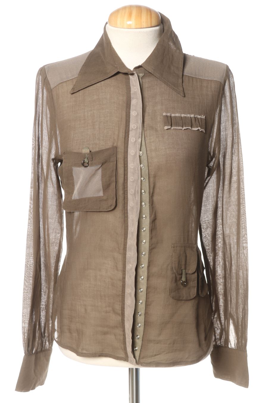 Camisa de Barbara Bui de la talla 36, de color marrón