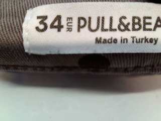 Jeans Pull & Bear de la taille 34, de couleur gris de denim