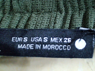 Pantalon Casual Zara de la taille S, de couleur vert