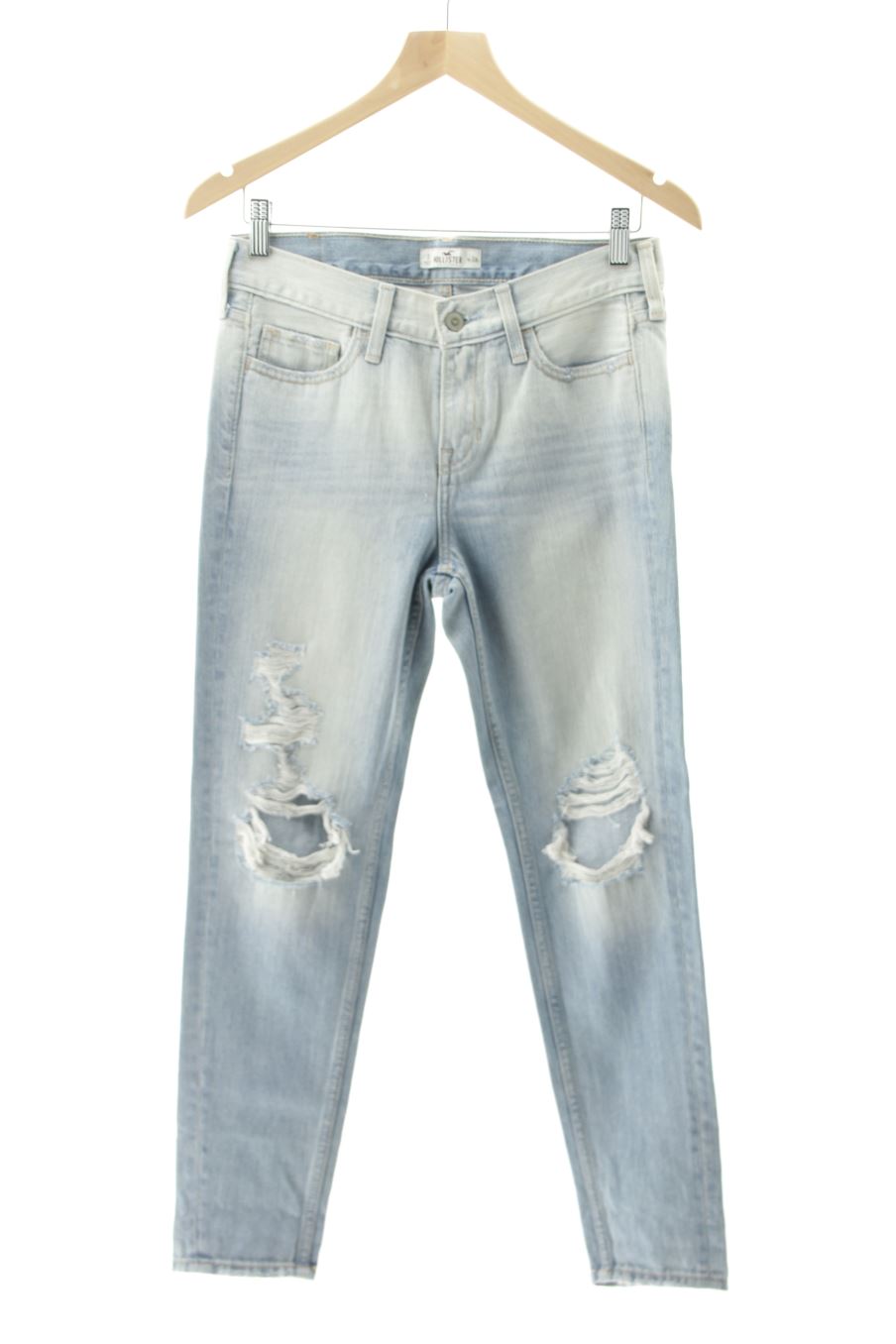 Jeans Hollister de la taille 34, de couleur bleu de denim