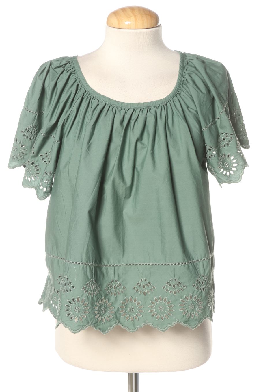 Blusa de manga corta de Gap de la talla XS, de color verde