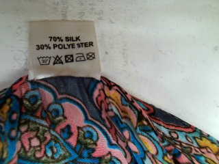 Vestido casual de PERCENTIL de la talla Única, de color estampado de seda