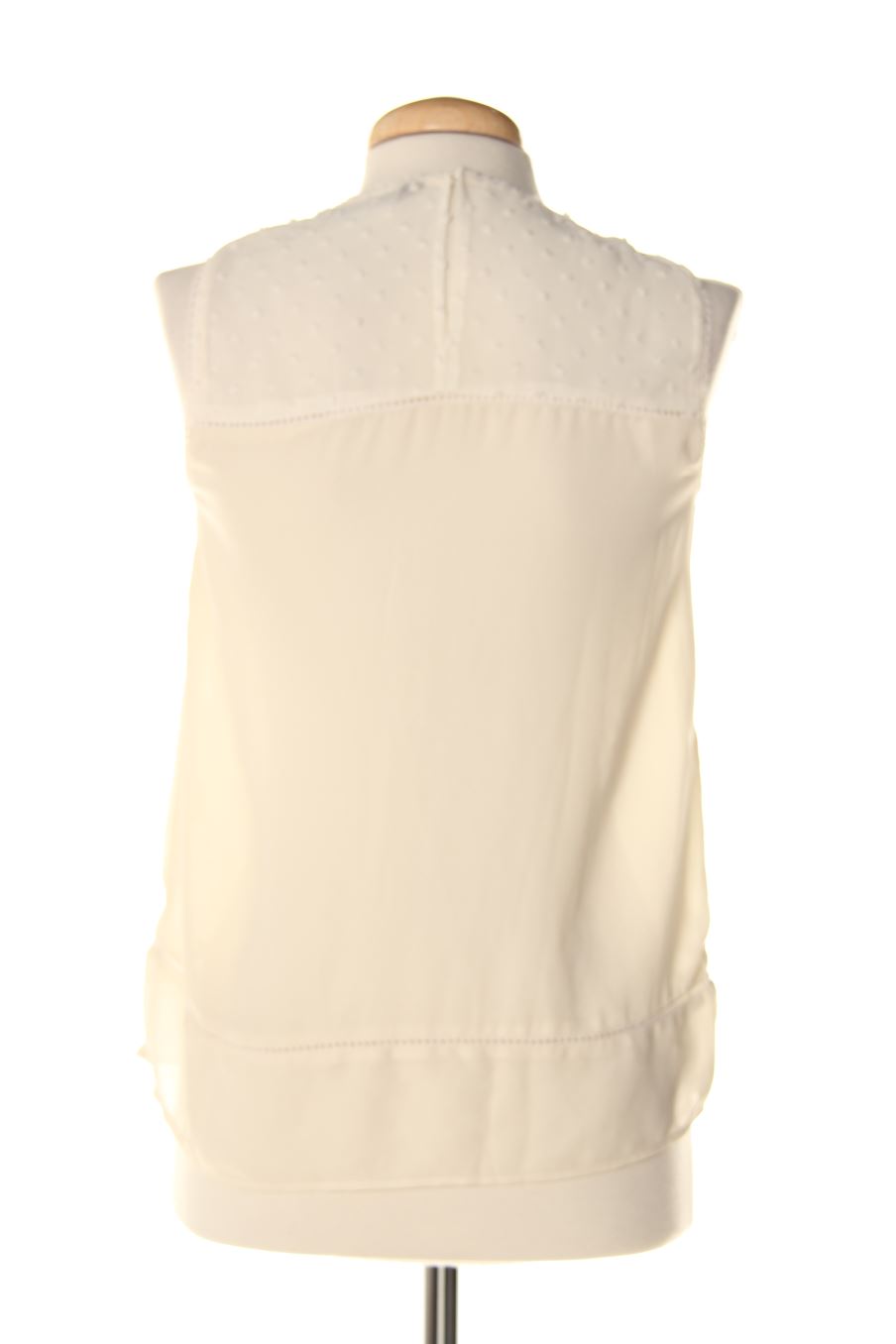 Blusa de manga corta de Zara de la talla XS, de color beige