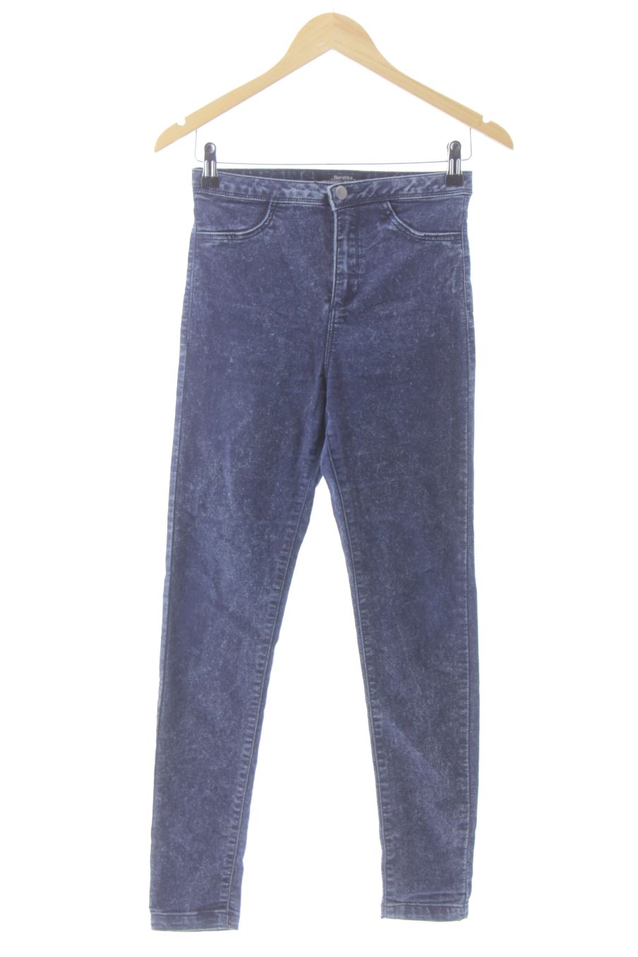 Jeans de Bershka de la talla 36, de color blu