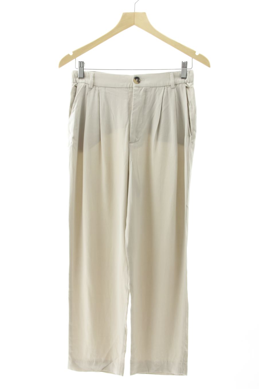 Pantalon Zara de la taille XS, de couleur beige