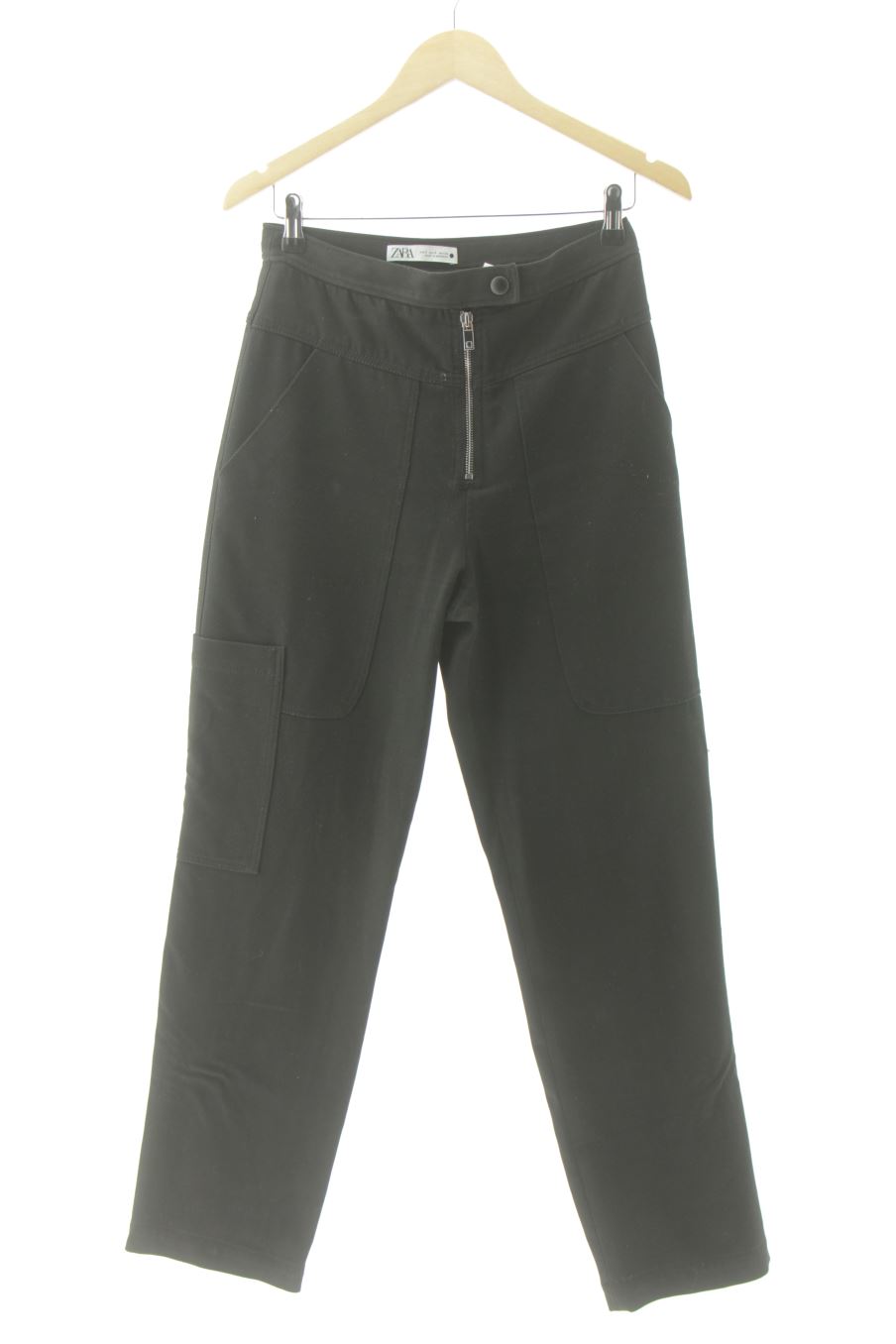 Casual Hose von Zara Größe S, Farbe Schwarz, für