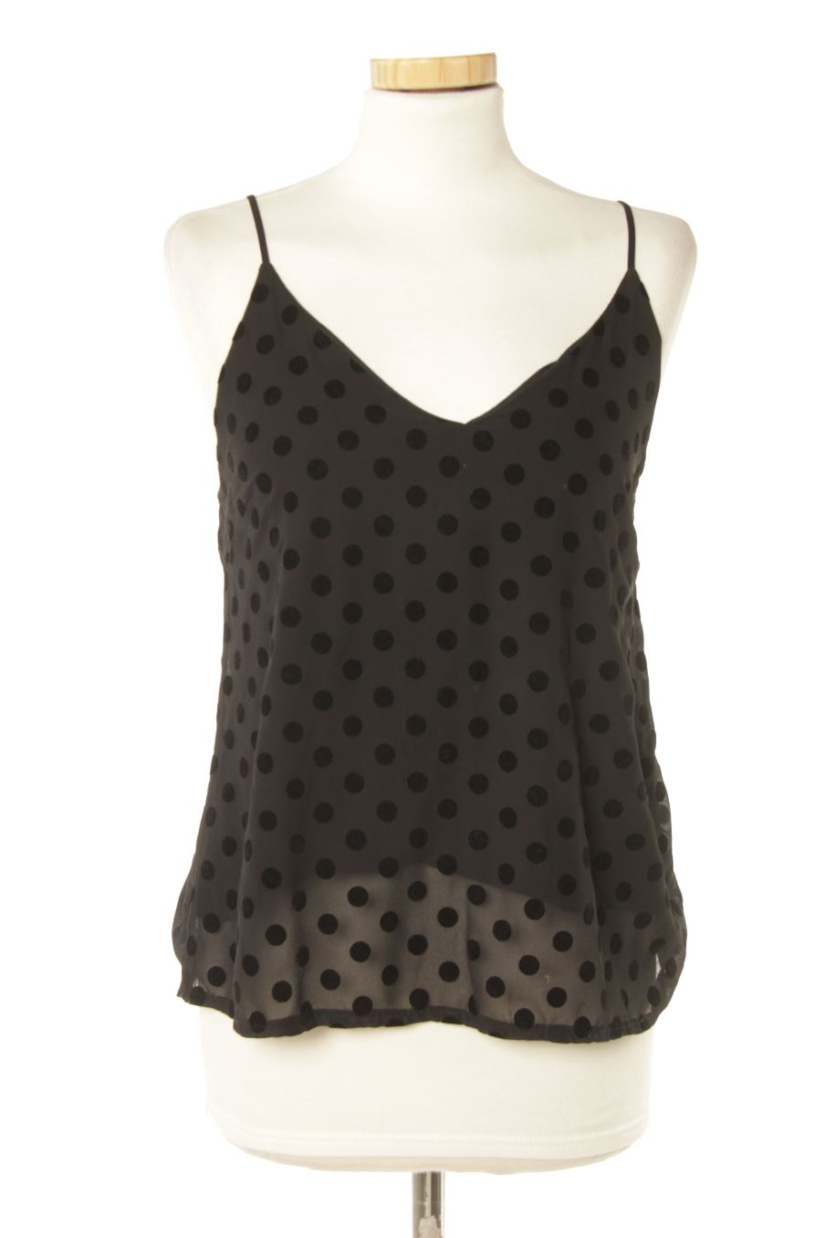 Top Valentina de la taille L, de couleur noir