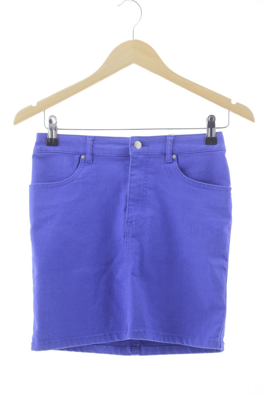 Falda de H&M de la talla 36, de color azul de ropa vaquera