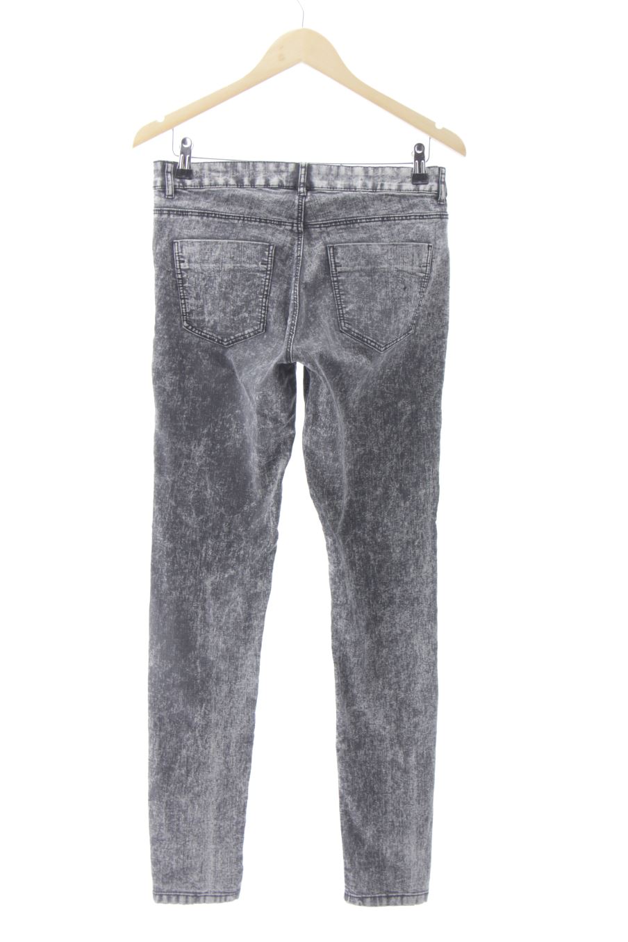 Jeans H&M de la taille 38, de couleur gris de denim