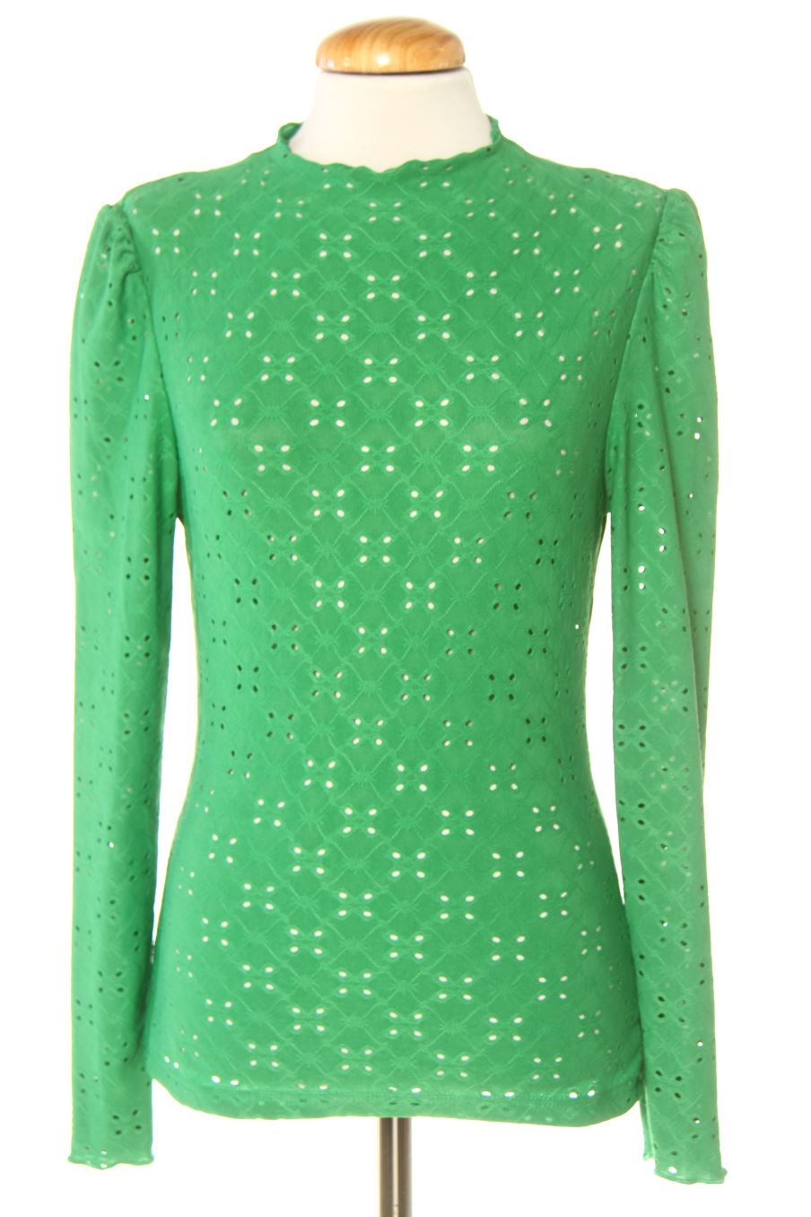 Blusa de manga larga de PERCENTIL de la talla M, de color verde