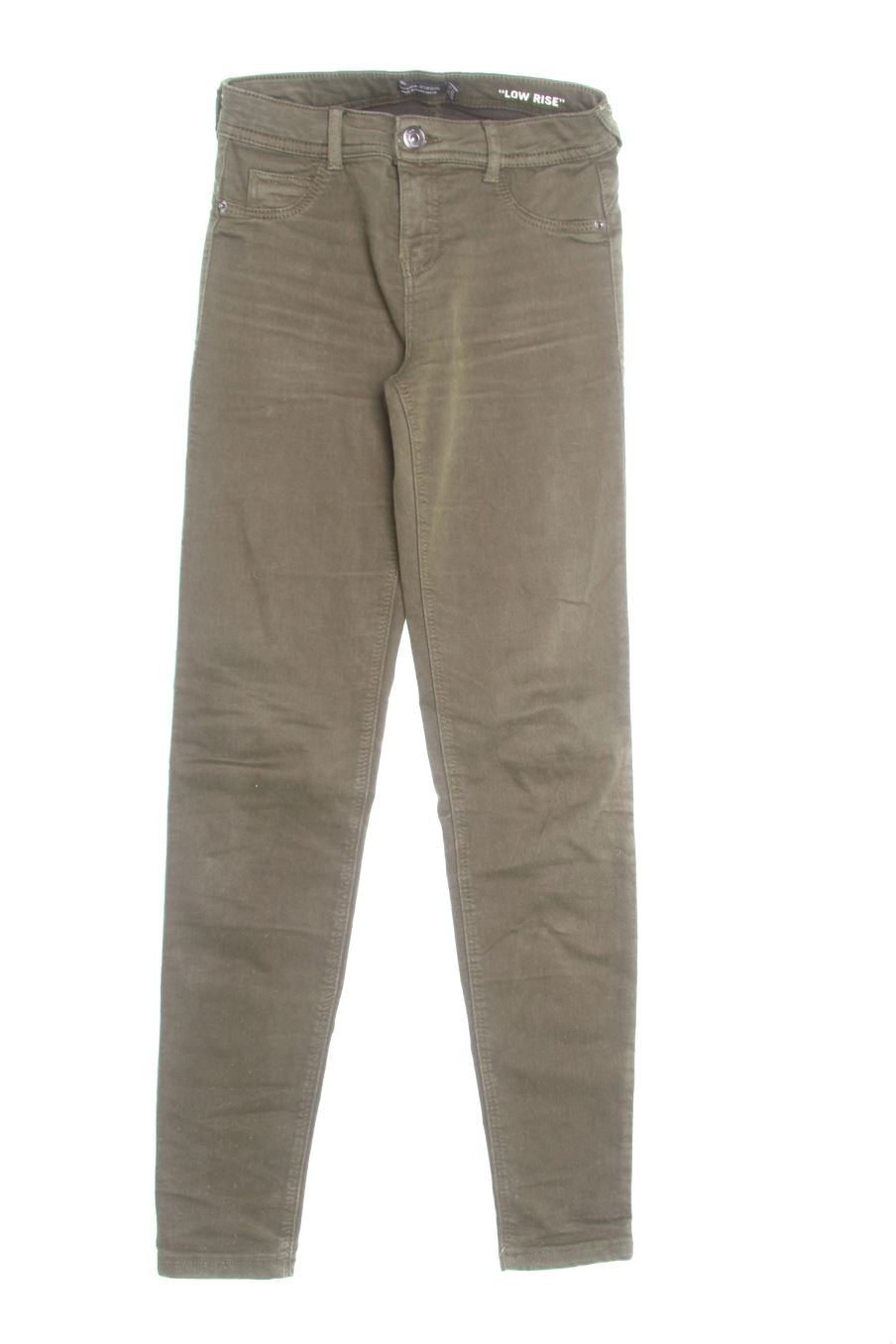 Jeans Bershka de la taille 34, de couleur vert de denim