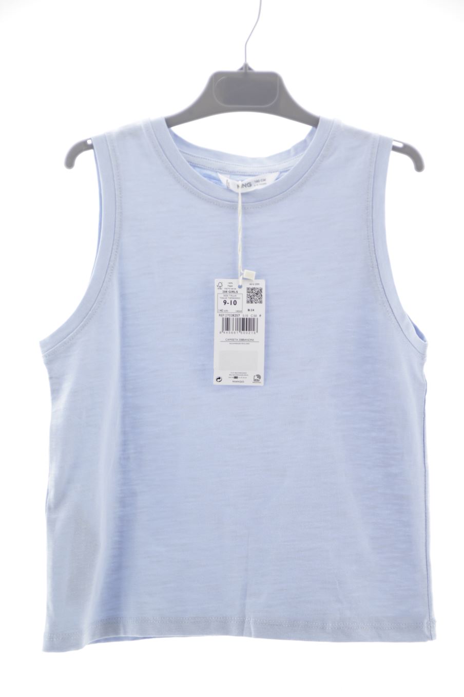 Camiseta sin mangas de Mango de la talla 9 años con etiqueta
