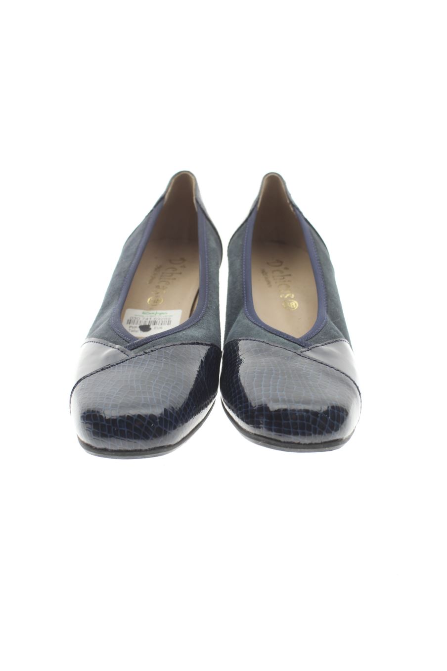 Zapatos de tacon de D'Chicas de la talla 38, de color azul marino de