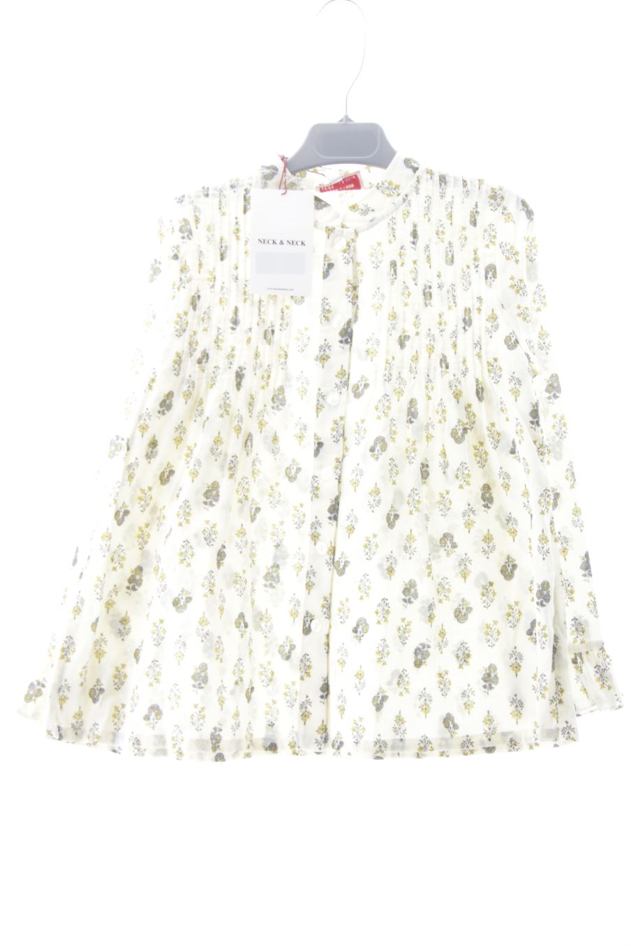 Blouse à manches longues Neck & Neck de la taille 8 ans avec une étiquette