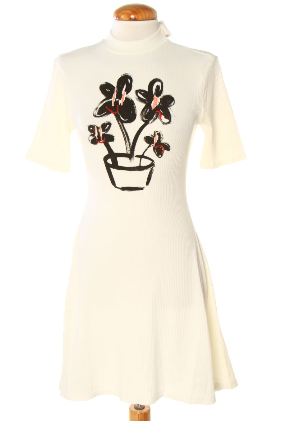Robe casual Desigual de la taille M, de couleur blanc