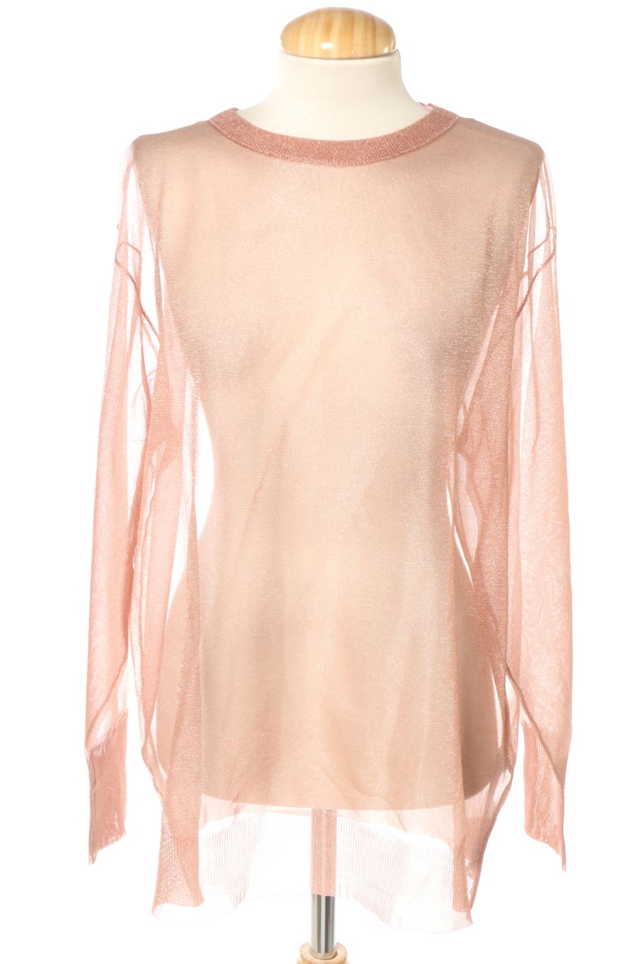 Blouse à manches longues Zara de la taille S, de couleur rose