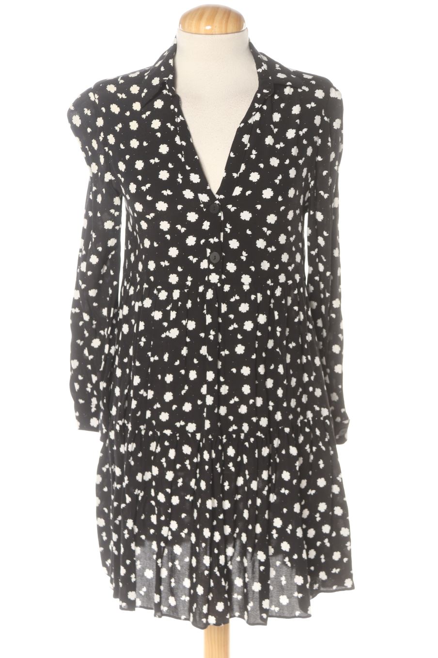 Einfaches Kleid von Zara Größe XS, Farbe Schwarz, für