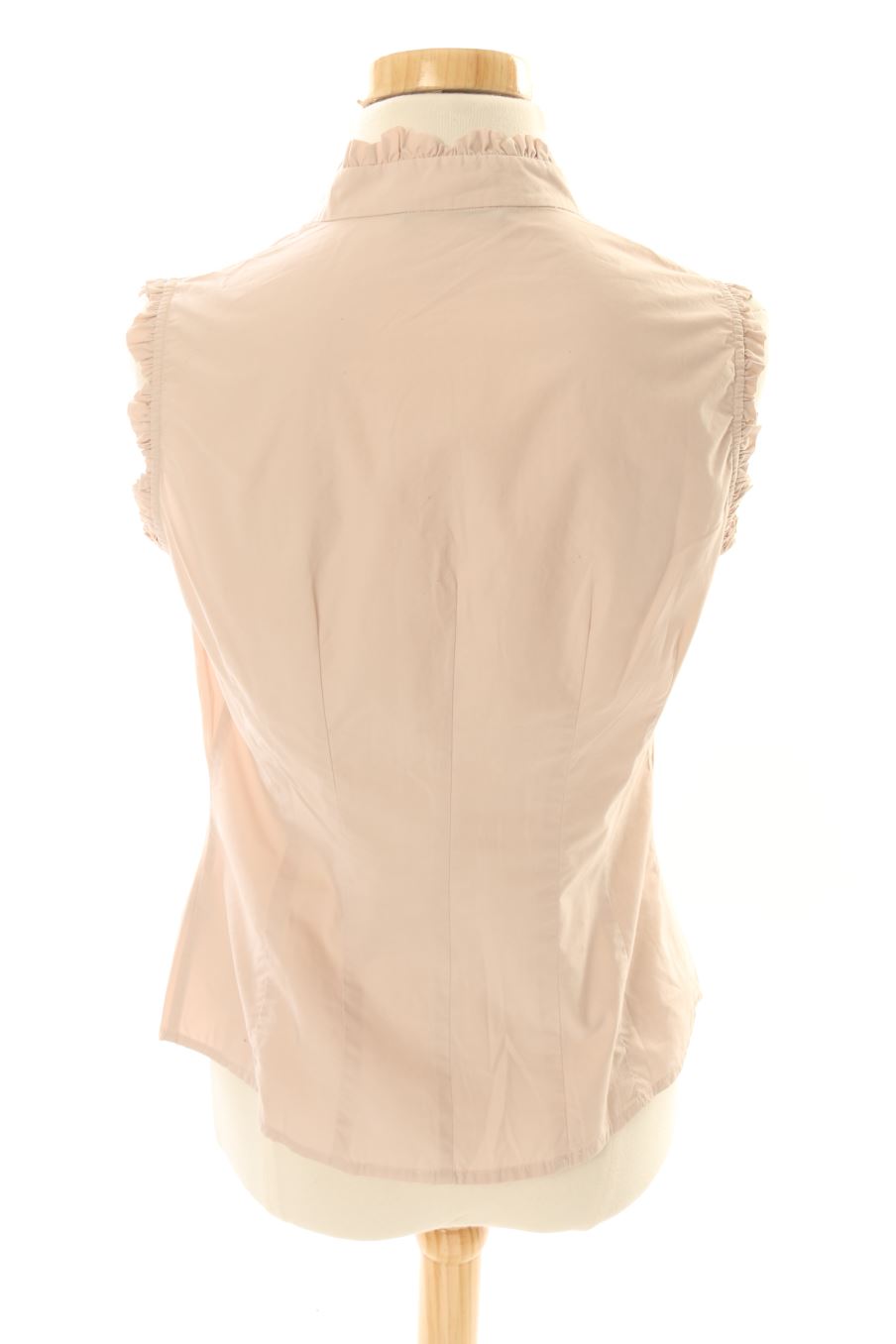 Camisa sin mangas de Zara de la talla S, de color burdeos