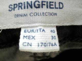 Jeans Springfield de la taille 40, de couleur gris de denim