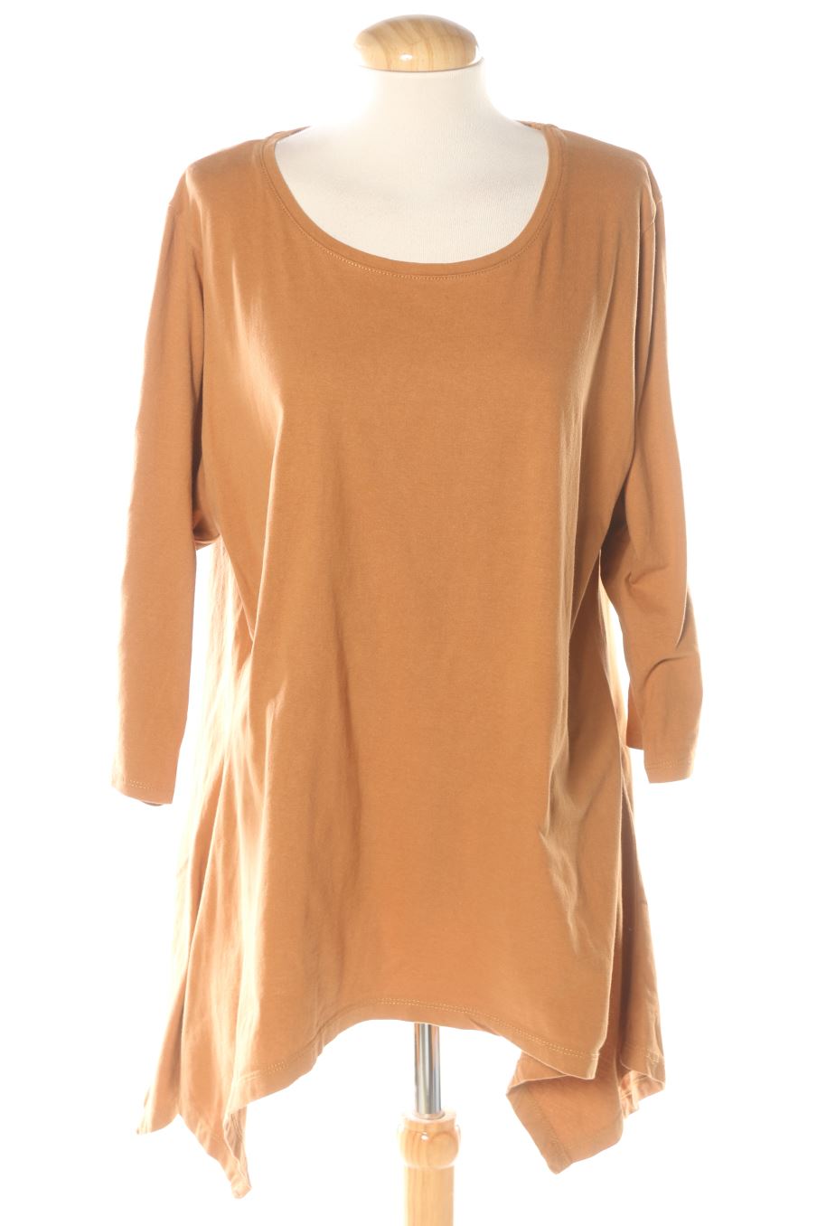 Langärmeliges T-Shirt von Venca Größe XL, Farbe Braun, für