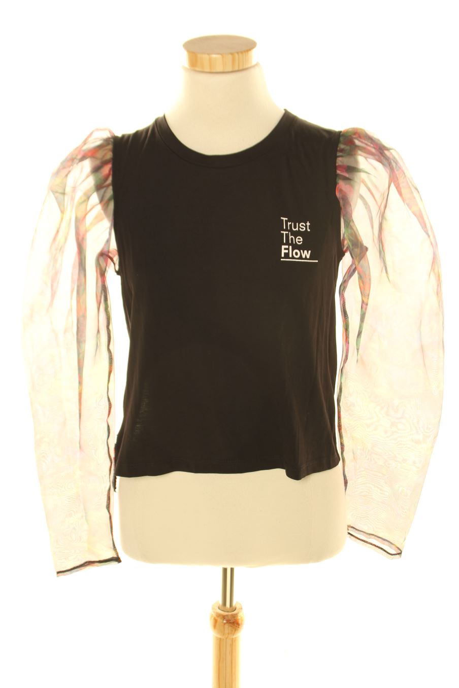 Maglietta a maniche lunghe de Zara de la talla S, de color nero