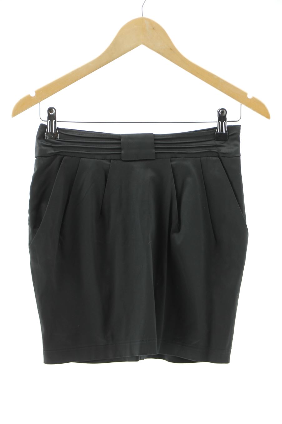 Falda de Stradivarius de la talla 34, de color negro