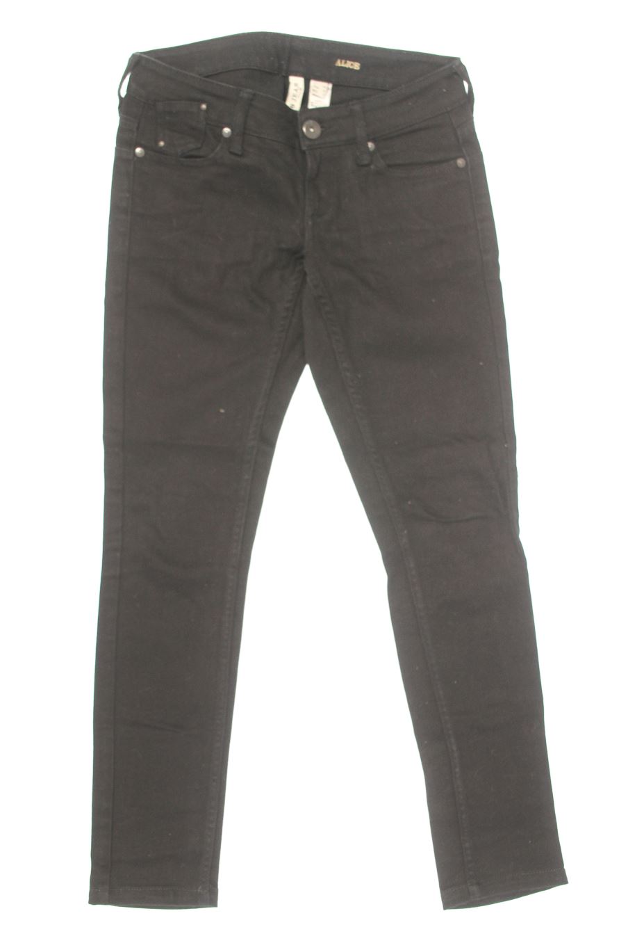 Vaqueros de Mango de la talla 34, de color negro de ropa vaquera