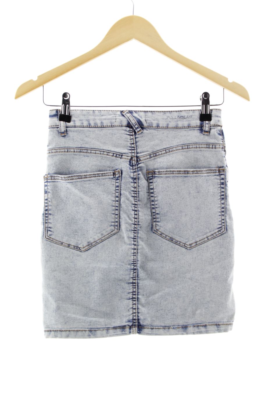Faldas de Pull & Bear de la talla S, de color azul de ropa vaquera