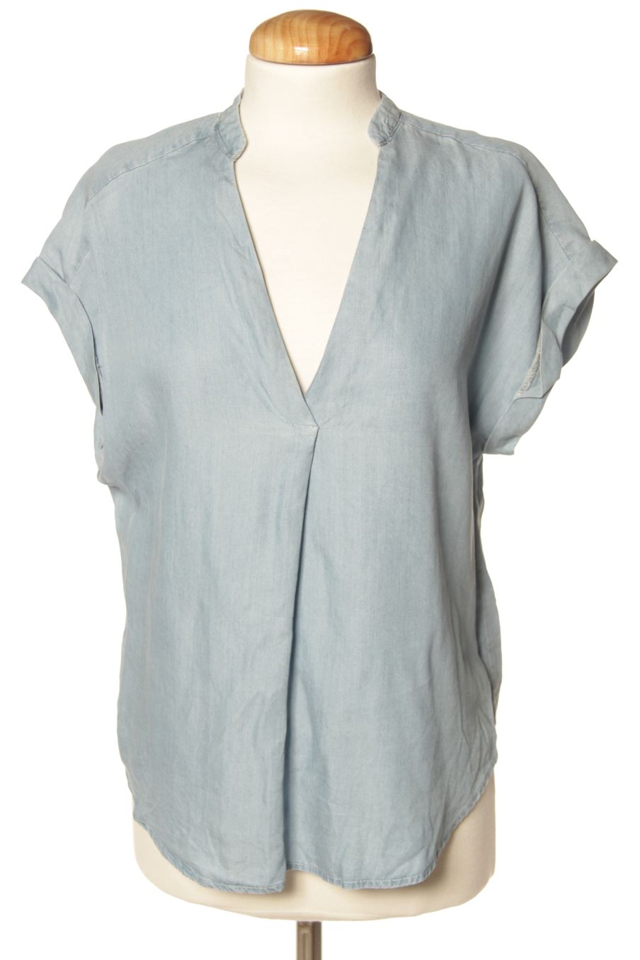 Blouse à manches courtes Promod de la taille S, de couleur bleu