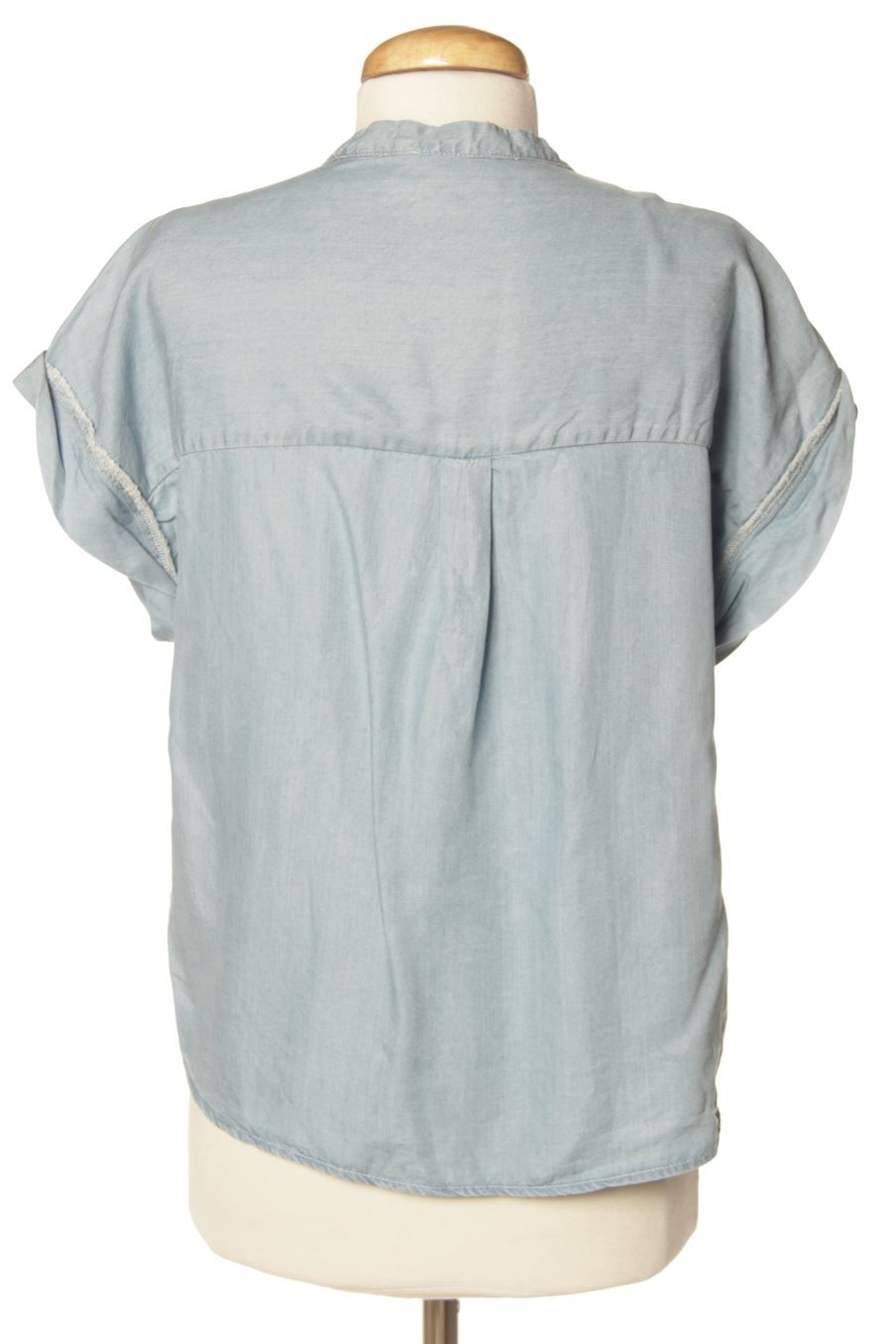 Blouse à manches courtes Promod de la taille S, de couleur bleu