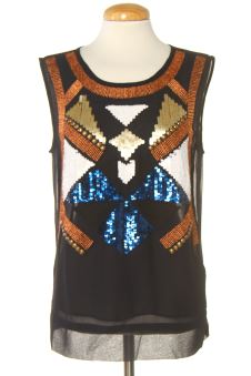 Camisa sin mangas L Desigual